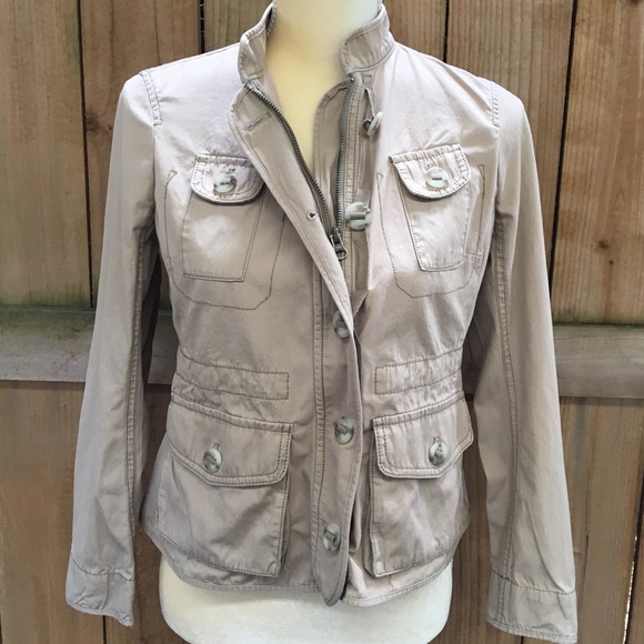 LOFT Jackets & Blazers - Ann Taylor Loft Khaki Utility Jacket GUC
